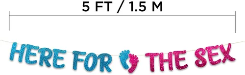 Miniatura 4 de Cartel de fiesta de revelación de género preencordado, decoraciones y suministros para baby shower, recuerdos de fiesta y regalos