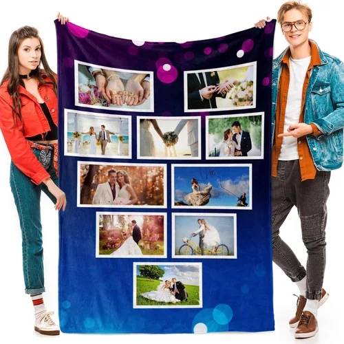 Miniatura 18 de Manta personalizada con fotos, texto, fotos personalizadas, regalos del día de San Valentín para mamá, papá, pareja, esposa, marido, novia, novio
