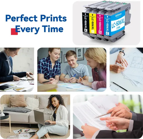 Miniatura 6 de LC506XL LC506 - Cartuchos de tinta para impresora Brother LC 506 XL 506XL LC506XL, cartuchos de tinta compatibles con impresora Brother MFC-J4355DW