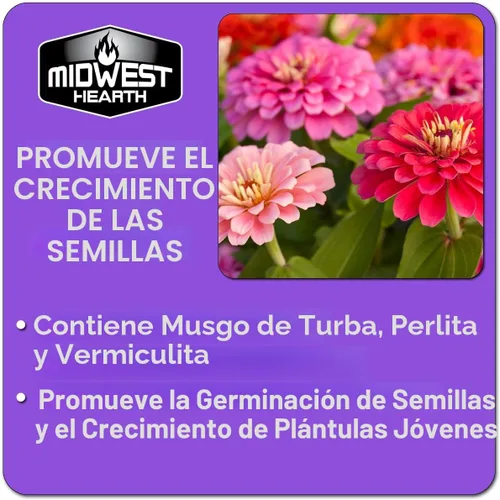 Miniatura 3 de Seed Starter - Mezcla natural de tierra para macetas para germinación y crecimiento (fabricada en Estados Unidos) (4 cuartos secos)