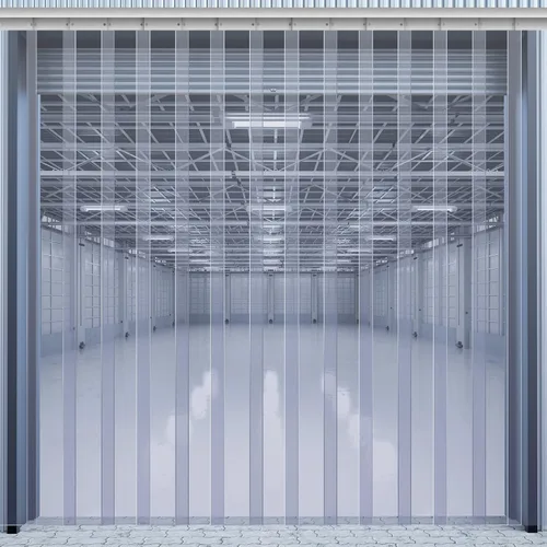 Juexica Kit de cortina de puerta con tiras de plástico de 72 x 84 pulgadas 0.08'' de grosor, cortinas para entrada de refrigerador, cortinas de