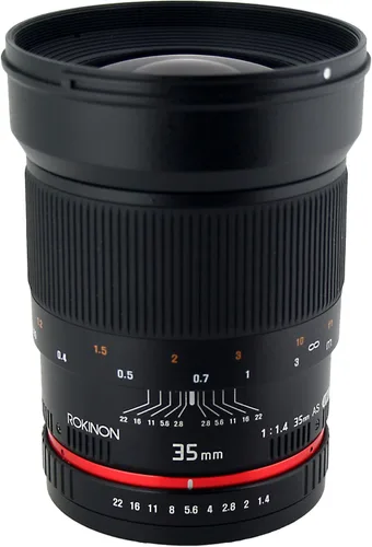 Miniatura 5 de Rokinon 35mm F1.4 AS UMC Lente de gran angular cine para Sony E-Mount (NEX) (RK35M-E)