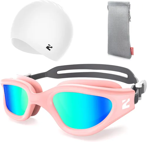Miniatura 32 de ZIONOR Gafas de natación para adultos, G1 Air con protección UV antivaho y a prueba de fugas, ajuste cómodo para adultos, hombres y mujeres, incluye