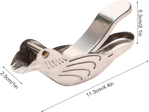 Miniatura 5 de Exprimidor manual de limón de acero inoxidable, exprimidor manual de cítricos en forma de pájaro, exprimidor de mano portátil para naranja, limón