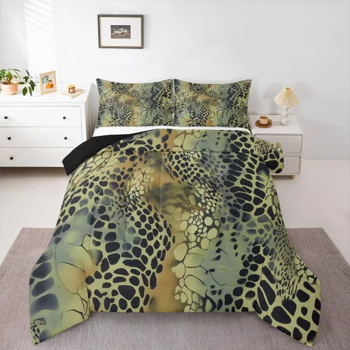 Miniatura 11 de Feelyou Juego de edredón de caza de patos para niñas y niños, edredón de patos de malardo, juego de ropa de cama de caza y pesca, juego de edredón