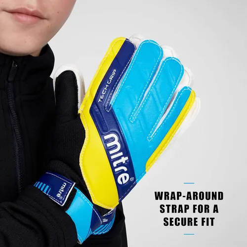 Miniatura 5 de Mitre Guantes de portero de fútbol de magnetita Negro/Azul/Amarillo
