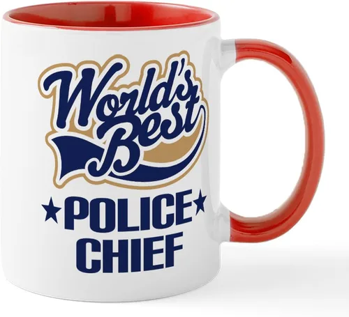 Miniatura 43 de CafePress Taza de café de cerámica de 11 oz (11.0 fl oz) de Police Mom