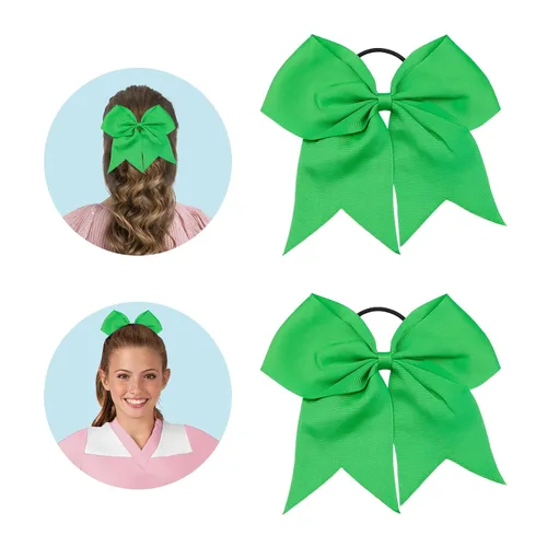 Miniatura 8 de Lazos de animación, lazo negro para animadoras, lazos de animadora para animadoras, lazos de animadora, 2 lazos grandes de 8 pulgadas para niñas