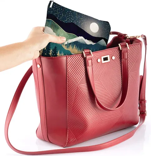 Miniatura 6 de Bolsa de maquillaje portátil de viaje bolsa de cosméticos impermeable organizador de artículos de tocador bolsa de almacenamiento bolsa con 1 Bosque