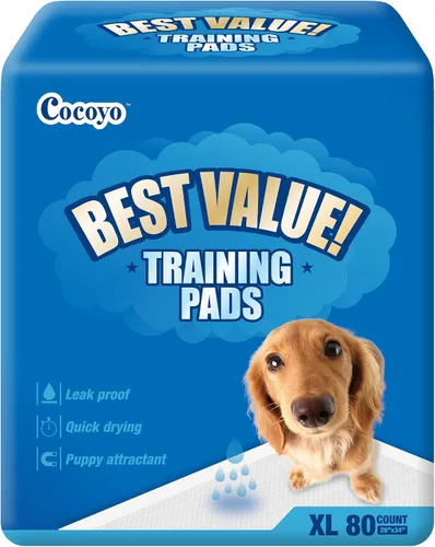 COCOYO Almohadillas de entrenamiento de mejor valor, 28 x 34 pulgadas, XL, 80 unidades, azul y blanco