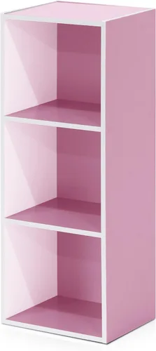 Miniatura 95 de Furinno - Estantería abierta reversible de 5 cubos, color blanco y rosado, 11069WH/PI Blanco/Rosa