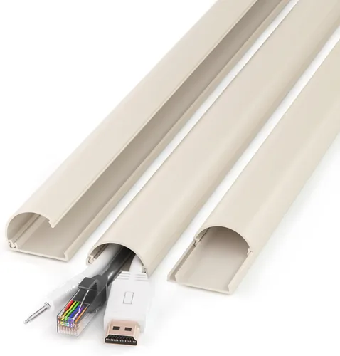 Miniatura 22 de ZhiYo Ocultador de cable de 39 pulgadas (3 piezas de 13 pulgadas de largo cada una), para 1-2 cables, cubiertas de cable autoadhesivas para cables