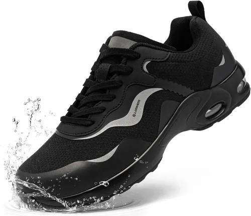 LARNMERN Steel Toe Shoes for Men Air Cushion Safety Shoes Lightweight Industrial Construction Zapatos con Punta de Acero para Hombre