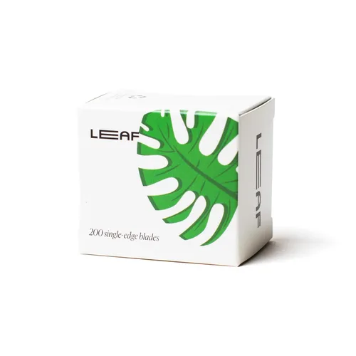 Miniatura 5 de Leaf Shave Hojas de afeitar de seguridad de un solo filo, repuestos de acero inoxidable recubiertos de platino compatibles con maquinilla de afeitar