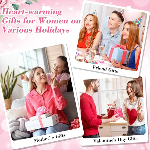 Miniatura 5 de Reginary 20 piezas de regalos inspiradores de Navidad al por mayor para mujeres, bolsa de cosméticos, bolsa de maquillaje con cremallera