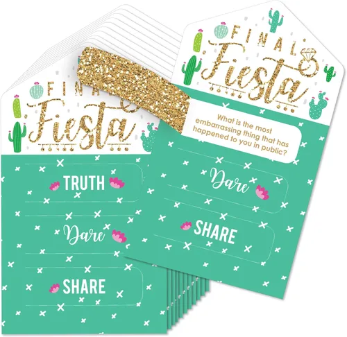 Miniatura 5 de Big Dot of Happiness On Cloud 9 - Juego de 12 tarjetas de encurtidos para despedida de soltera o despedida de soltera – Truth, Dare, Share Pull Tabs