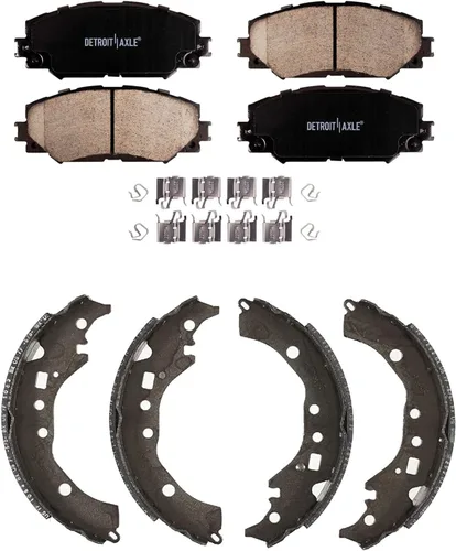 Miniatura 44 de Detroit Axle - Pastillas de Freno Delantero Izquierdo Reemplazo de Pinza de Disco para Dodge Ram 1500 Dakota Mitsubishi Raider - Juego de 3 piezas
