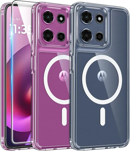 Miniatura 1507 de FNTCASE Funda para iPhone 13 Pro-Max: Fundas magnéticas transparentes compatibles con Magsafe Slim anti amarillamiento protección contra caídas