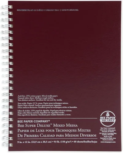 Miniatura 7 de Bee Paper - 6" x 6" Super Deluxe Bloc de Papel Mixto para Bocetos, 60 Hojas