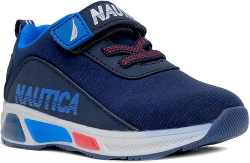 Miniatura 3 de Nautica Tenis deportivos con luz intermitente para niños con una correa, a la moda y divertida para niños y niñas, disponibles en tallas para niños