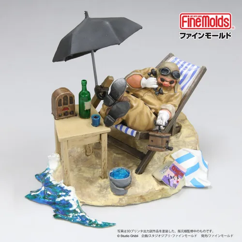 Miniatura 3 de Fine Mold Studio Ghibli Vignette Collection No.1 Red Pig Polco of Hide Non-Scale Plastic Model GV1 Moldeado