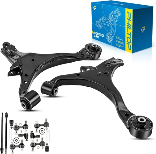Miniatura 135 de PHILTOP Kit de suspensión delantera de 10 piezas, brazos de control inferiores con juntas de bola, eslabones de extremo de barra estabilizadora