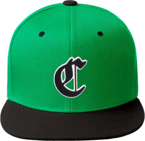Miniatura 788 de Daxton Gorra clásica con visera de billete plano con letras del alfabeto inglés antiguo de la A a la Z