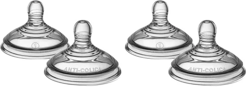 Miniatura 7 de Tommee Tippee Avanzados pezones anticólicos para biberón, similares al pecho para un pestillo natural, silicona suave, flujo medio, más de 3 meses