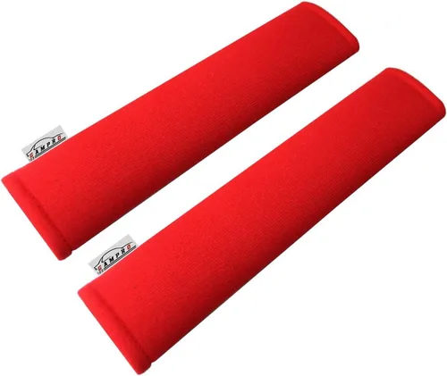 Miniatura 2 de GAMPRO Funda para cinturón de seguridad de automóvil, paquete de 2 almohadillas suaves para cinturón de seguridad de automóvil, adecuadas para 2rojo
