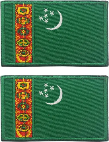 Miniatura 128 de 2 parches de bandera de Japón de AliPlus bordados tácticos militares moral parche apliques gancho y bucle