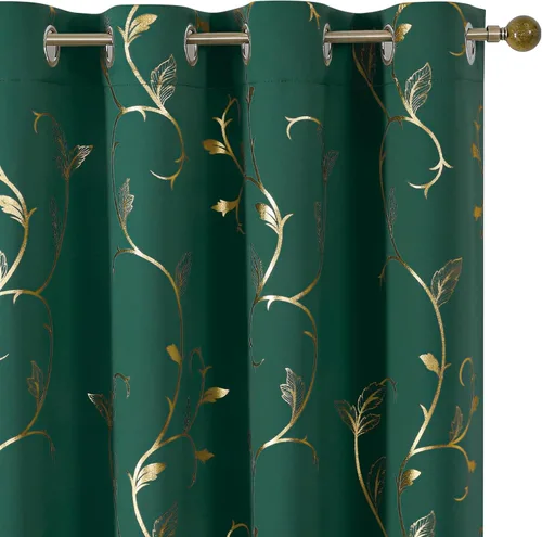 Miniatura 17 de BUHUA Cortinas Opacas de 63 Pulgadas de Largo, 2 Paneles con Aislamiento Térmico, Tratamiento de Ventana para Dormitorio, Cortinas Oscurecedoras