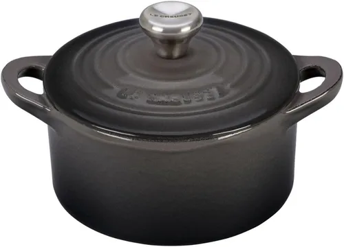 Miniatura 6 de Le Creuset Mini cocotte de hierro fundido esmaltado con tapa, 1/3 cuartos de galón., Cerise