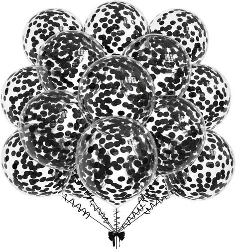 Miniatura 16 de 50 globos de confeti de papel de aluminio verde aguacate, globos de látex de 12 pulgadas con confeti verde aguacate en el interior para cumpleaños