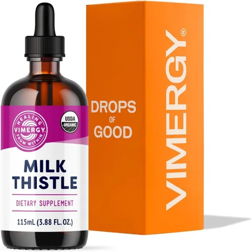 Vimergy Cardo mariano - Apoya la función hepática* 57 0.1 fl oz (2 goteros o 44-48 gotas) porciones (110 mg de extracto por porción) para una