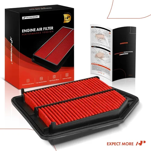 Miniatura 9 de A-Premium Filtro de aire de motor previamente engrasado de alto rendimiento compatible con Acura TLX 2015-2020 y Honda Accord 2013-2017, 2.4L