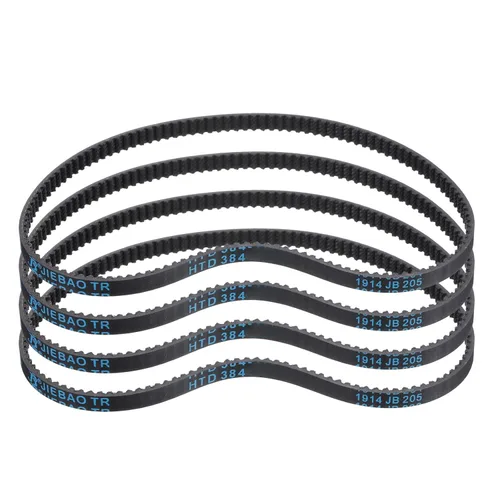 Miniatura 57 de uxcell 4pcs HTD-3M correa dentada de goma 60 dientes, 7.087 in de longitud de paso x 0.236 in de ancho x 0.094 in de altura, correa de distribución