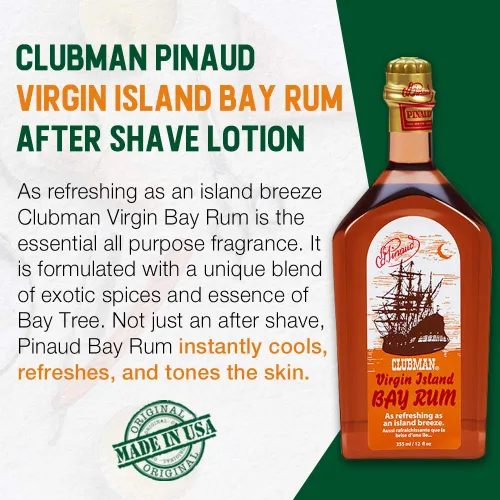 Miniatura 2 de Virgin Island Bay Rum Cologne de Clubman Colonia para hombres