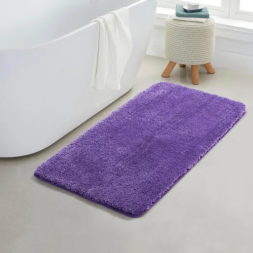 Miniatura 27 de YHF - Alfombras de baño de 20 x 32 pulgadas, extra gruesas y suaves, de microfibra peluda, lavables a máquina, alfombras de baño absorbentes, tapete