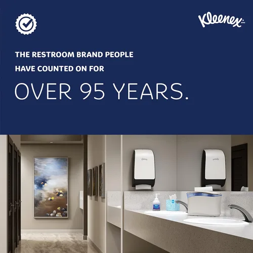 Miniatura 10 de Kleenex Toallas de Papel en Rollo Duro Profesionales, a Granel (54471), Enrollado Duro, Diseño Elevado, Bolsillos de Absorción Premium, Blanco