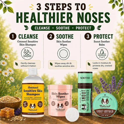 Miniatura 10 de Natural Dog Company Snout Soother Balm Tin 1 oz – Bálsamo para nariz de perro completamente natural para narices secas y agrietadas – Bálsamo