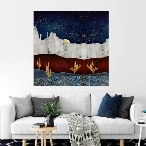 SIGNFORD Mural de pared de estilo nórdico, paisaje natural, extraíble, adhesivo de pared para dormitorio, sala de estar, 48 x 48 pulgadas