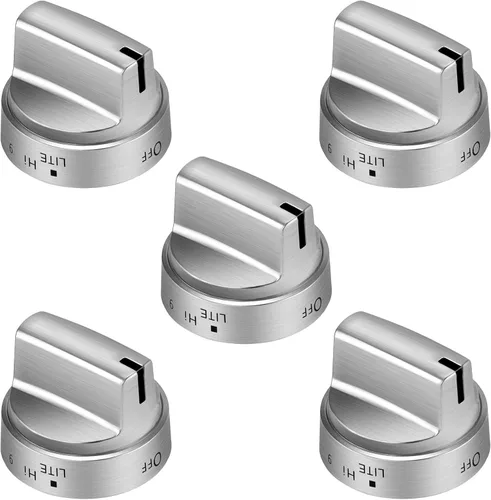 Miniatura 7 de AMI PARTS Perilla de Estufa de Gas de Acero Inoxidable WB03X24818 Repuesto, Compatible con Perillas de Estufa GE PS11729081 AP5989029 Repuesto