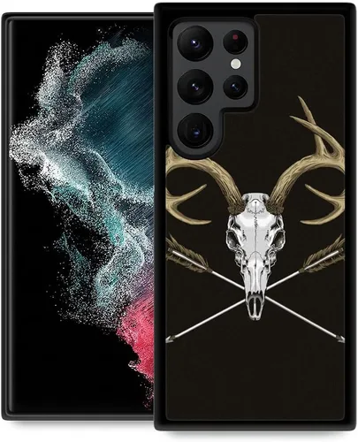 Miniatura 36 de DJSOK Funda compatible con Samsung Galaxy S22 Ultra, diseño con patrón de parachoques trasero, esquinas reforzadas antiarañazos, caver de TPU suave
