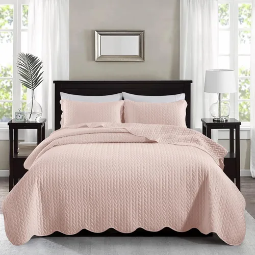 Miniatura 14 de MOONLIGHT20015 Paquete de 8 Colchas Tamaño King para Cama (106" x 96") - Venta al Por Mayor para Hoteles, Dormitorios de Huéspedes y Airbnbs - Gris