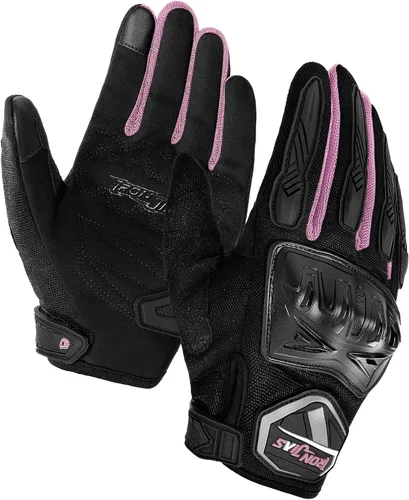 BORLENI Guantes de montar en motocicleta, pantalla táctil, guantes de dedo completo, motocross, carreras, bicicleta, deportes al aire libre para