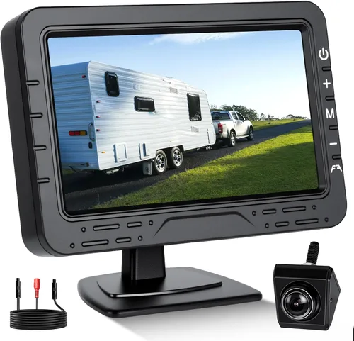 Miniatura 10 de Cámara de respaldo para camión, automóvil, IP68, impermeable, visión nocturna, líneas de rejilla para automóviles, caravanas, camiones, tractores