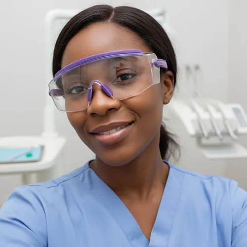 Miniatura 7 de UKNOW Gafas de Seguridad Sobre Lentes, Gafas de Seguridad Antiempañamiento con Lente Envolvente Transparente, Gafas Protectoras ANSI Z87.1 Lavanda