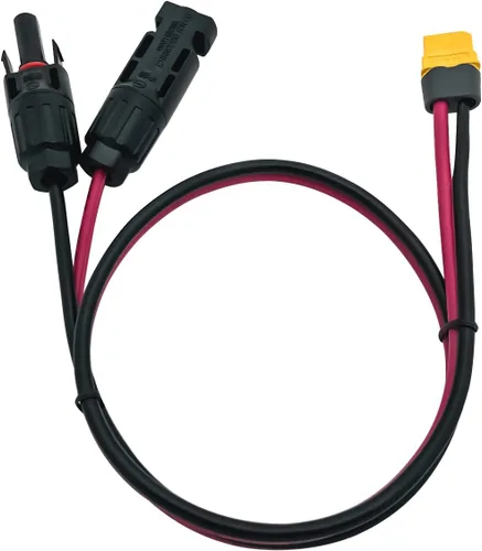 Miniatura 3 de Conector solar a adaptador XT60 Panel solar para batería Lipo EFDELTA estación de energía portátil River 600 y generador solar (23.6 in)
