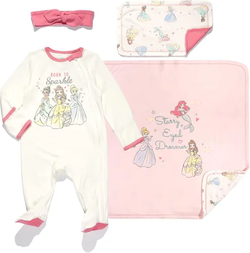 Disney Pixar Monsters Inc Winnie The Pooh Lion King Baby Sleep N Play - Juego de 4 piezas de tela y manta para eructos