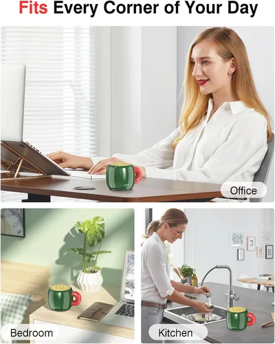 Miniatura 8 de EWA Altavoz Bluetooth, mini altavoz Bluetooth portátil con diseño creativo en forma de taza, IP67 impermeable, sonido fuerte y claro, regalo ideal